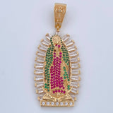 Dije Virgen Guadalupe 11.35gr / 5cm / Oro 18K $