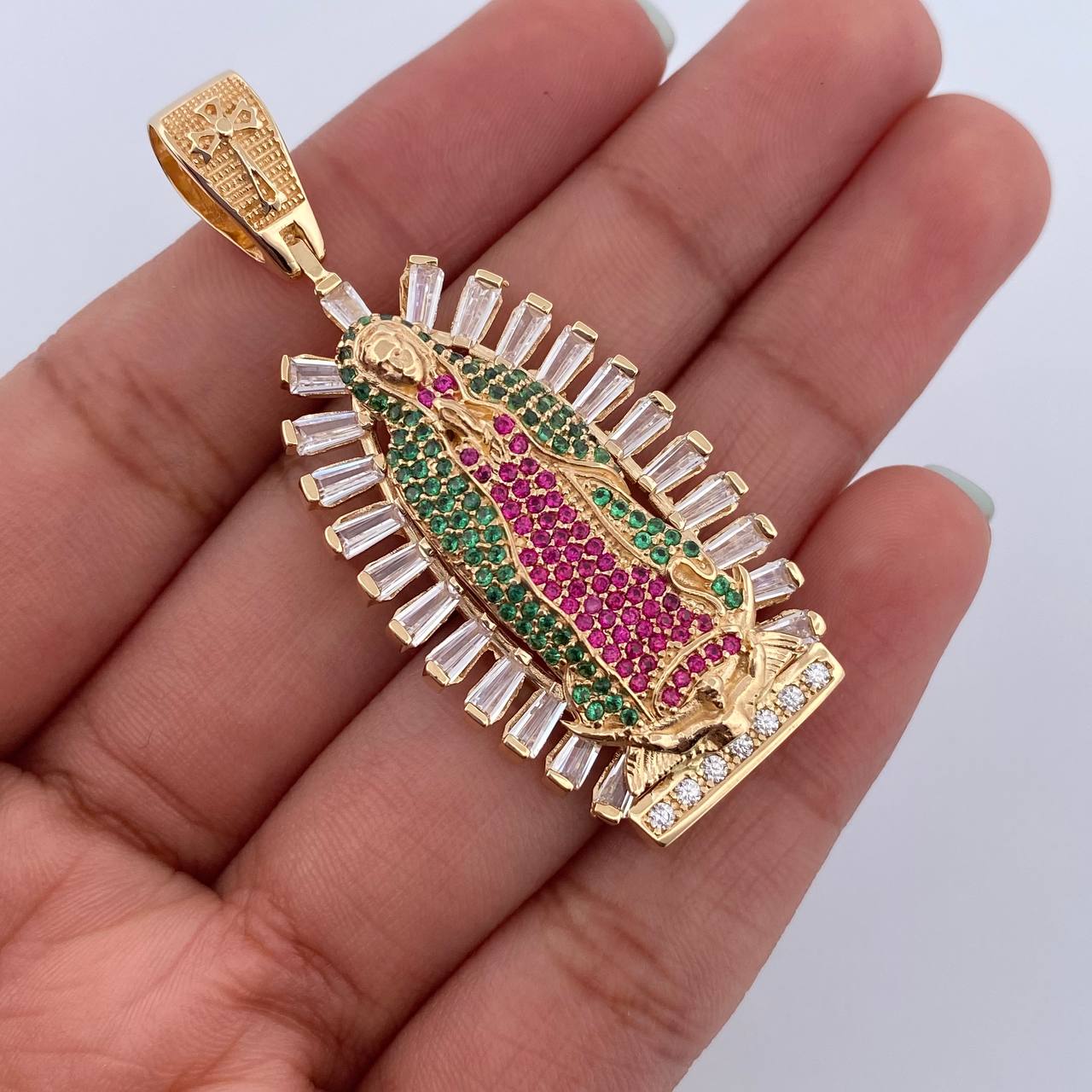 Dije Virgen Guadalupe 11.35gr / 5cm / Oro 18K $