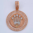 Dije Medalla Corona RX 9.2gr / 3.8cm / Oro 18K $