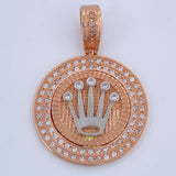 Dije Medalla Corona RX 9.2gr / 3.8cm / Oro 18K $