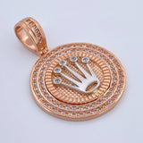 Dije Medalla Corona RX 9.2gr / 3.8cm / Oro 18K $