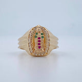 Anillo Virgen Guadalupe 3.6gr / T5 1/2 / Oro 18K $