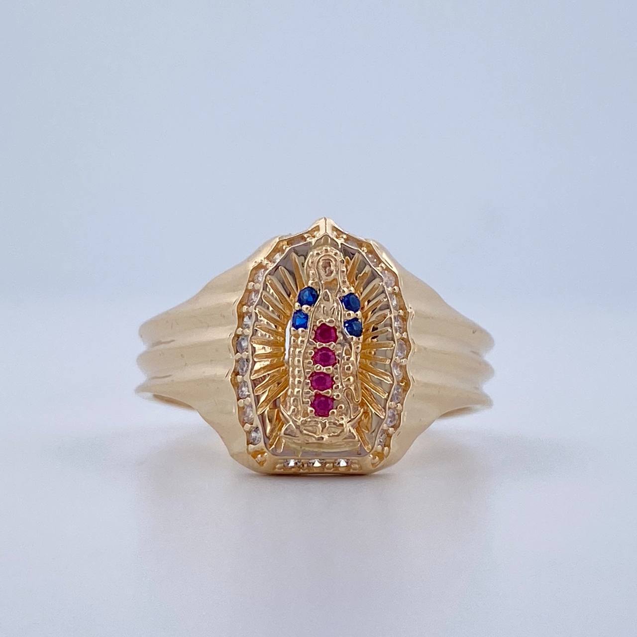 Anillo Virgen Guadalupe 4gr / T7 1/2 / Oro 18K $