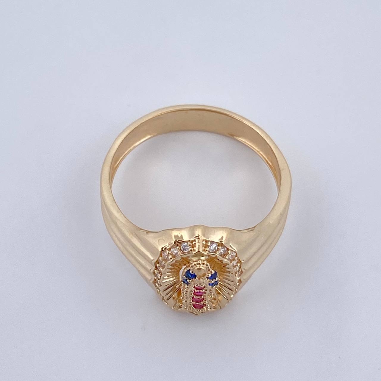 Anillo Virgen Guadalupe 4gr / T7 1/2 / Oro 18K $