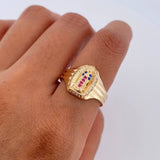 Anillo Virgen Guadalupe 4gr / T7 1/2 / Oro 18K $