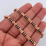 Cadena Rustica Barril 17.65gr / 62cm / Oro 18K $