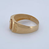 Anillo Virgen Guadalupe 4gr / T10 1/2 / Oro 18K $