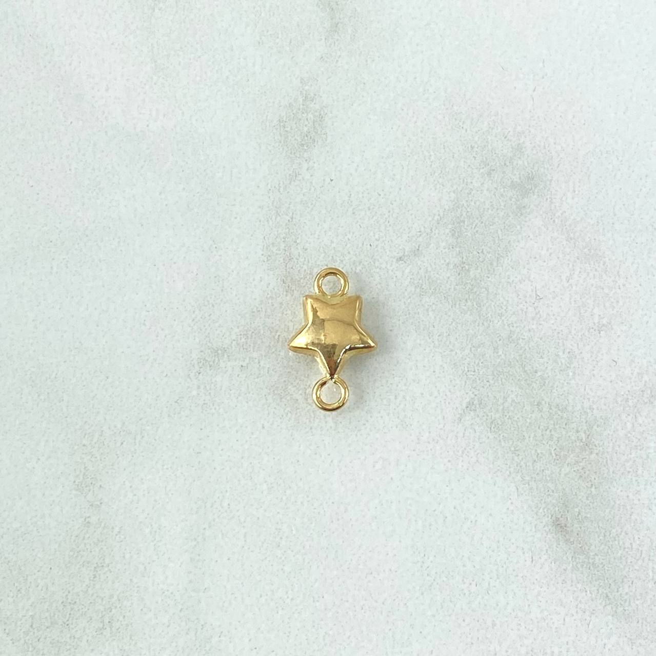 Herraje Estrella Troquelada 0.3gr / 1.3cm / Oro Amarillo 18K ©