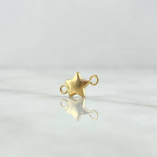 Herraje Estrella Troquelada 0.3gr / 1.3cm / Oro Amarillo 18K ©