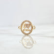 Herraje " I Love Jesus " 1.25gr / 1.8cm / Circones Blancos Oro Amarillo 18K ©