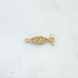 Herraje Pez Jesús 0.7gr / 2cm / Oro Amarillo 18K ©