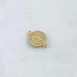 Herraje Circular Corona Tupida 1.45g / 1.6cm Oro Amarillo 18K