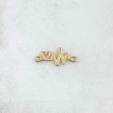 Herraje Electrocardiograma 0.55gr / 1.9cm / Oro Amarillo 18K ©