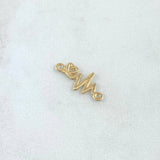 Herraje Electrocardiograma 0.55gr / 1.9cm / Oro Amarillo 18K ©