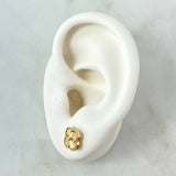 Topos Treból VCyA 3.3gr / 8mm Diamantado Punteado Oro Amarillo Nac.Esp. 18K *