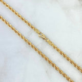 Cadena Lazo 6.5gr / 45cm / 3.2mm Oro Amarillo +3 18K *