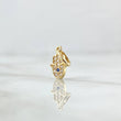 Dije Mano Hamsa 0.65gr / 1.6cm / Circones Blancos Azul Rey Oro Amarillo 18K
