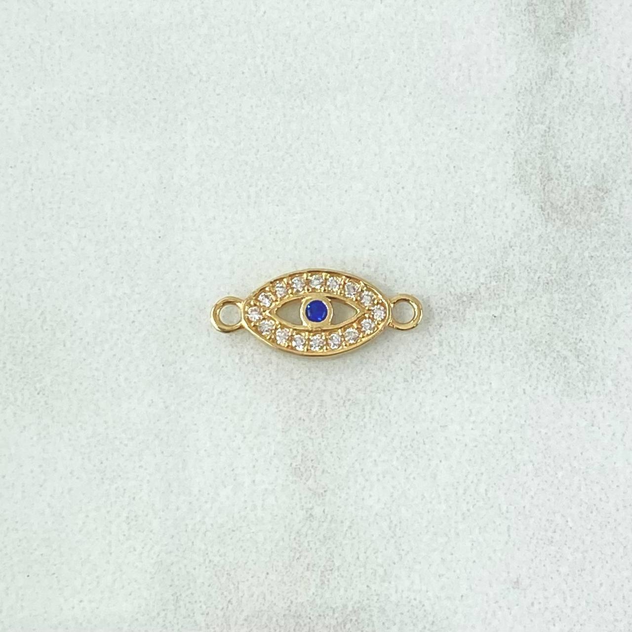 Herraje Ojo Turco 0.5gr / 1.5cm / Circones Blancos Azul Oro Amarillo 18K