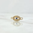 Herraje Ojo Turco 0.5gr / 1.5cm / Circones Blancos Azul Oro Amarillo 18K *