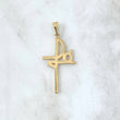 Dije Fé 1.25gr / 3.5cm / Liso Oro Amarillo 18K