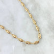 Cadena Rustica Ovalo 12.3gr / 60cm / 4.6mm Diamantada Oro Amarillo 18K *