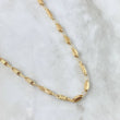 Cadena Rustica Sobre Texturizado 11.85gr / 60cm / 3.6mm Rectangulo Diamantado Oro Amarillo 18K *