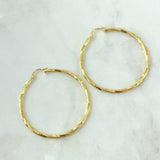 Candongas Mary 3.6gr / 5cm / Entorchadas Oro Amarillo 18K