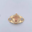 Herraje Corona RX 5.4gr / 2.8cm / Circones Blancos Tres Oros 18K $