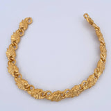 Pulso Rustico Elefantes 26.45gr / 19.1cm / 8.4mm Oro Amarillo Nac.Esp. 18K $