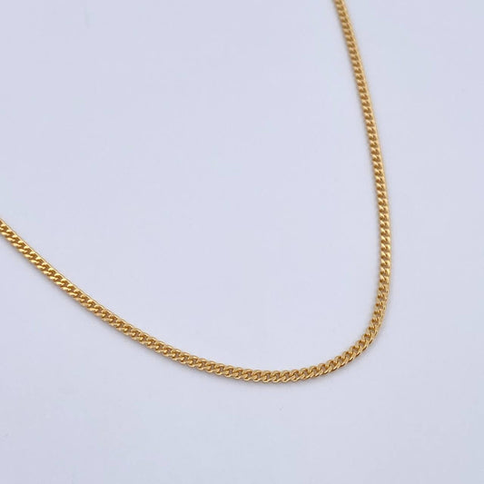 Cadena Mini Cubana 5.75gr / 60cm / 1.2mm Oro Amarillo +0 18K &