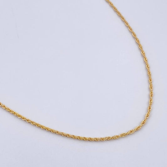 Cadena Lazo 0.85gr / 45cm / 1mm Oro Amarillo +3 18K &