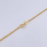 Cadena Lazo 0.85gr / 45cm / 1mm Oro Amarillo +3 18K &