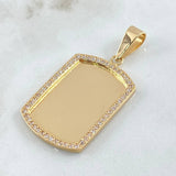 Dije Placa 11.85gr / 4cm / Oro 18K ©