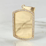 Dije Placa 11.85gr / 4cm / Oro 18K ©