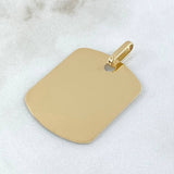 Dije Placa 3.1gr / 3.5cm / Oro 18K