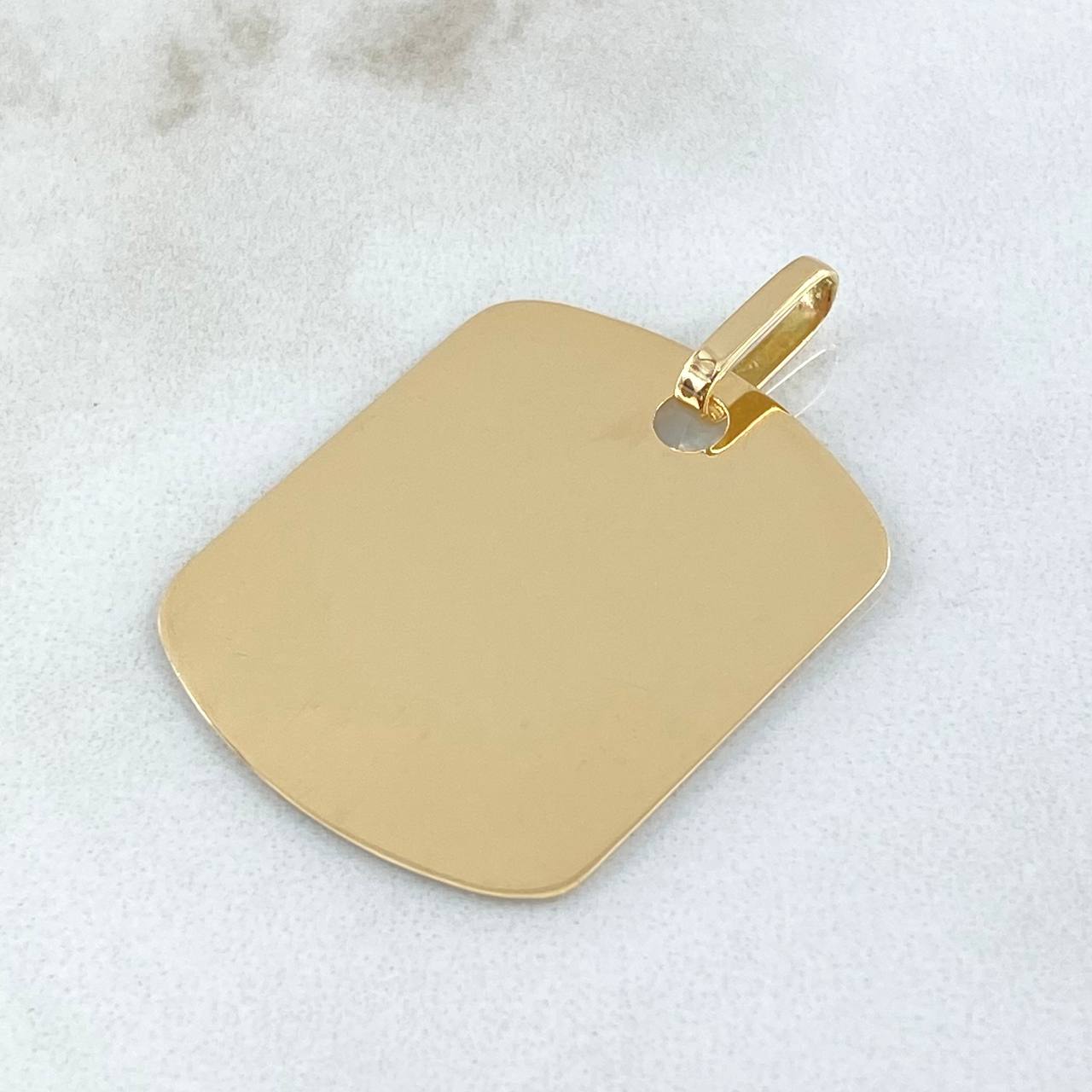 Dije Placa 3.05gr / 3.7cm / Oro 18K