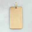 Dije Placa 2.5gr / 3.7cm / Oro 18K *