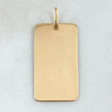 Dije Placa 2.45gr / 3.7cm / Oro 18K *