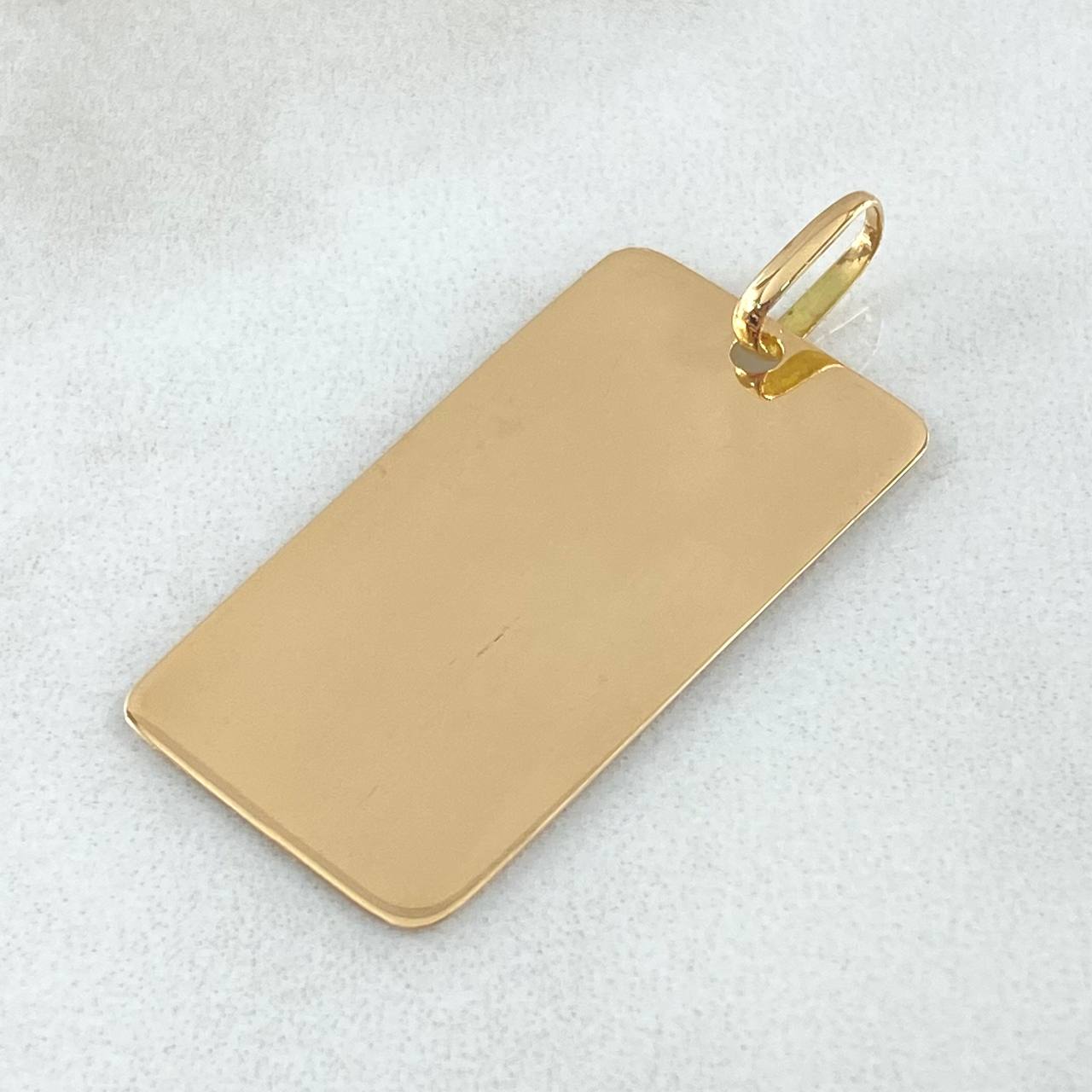 Dije Placa 2.15gr / 3.7cm / Oro 18K *