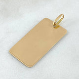 Dije Placa 2.15gr / 3.7cm / Oro 18K *