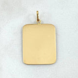 Dije Placa 2.1gr / 3cm / Oro 18K ©