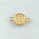 Herraje Letra C 0.75gr / 1.7cm / Oro 18K