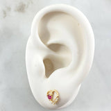Topos Silueta Corazon 0.95gr / 0.8cm / Oro 18K