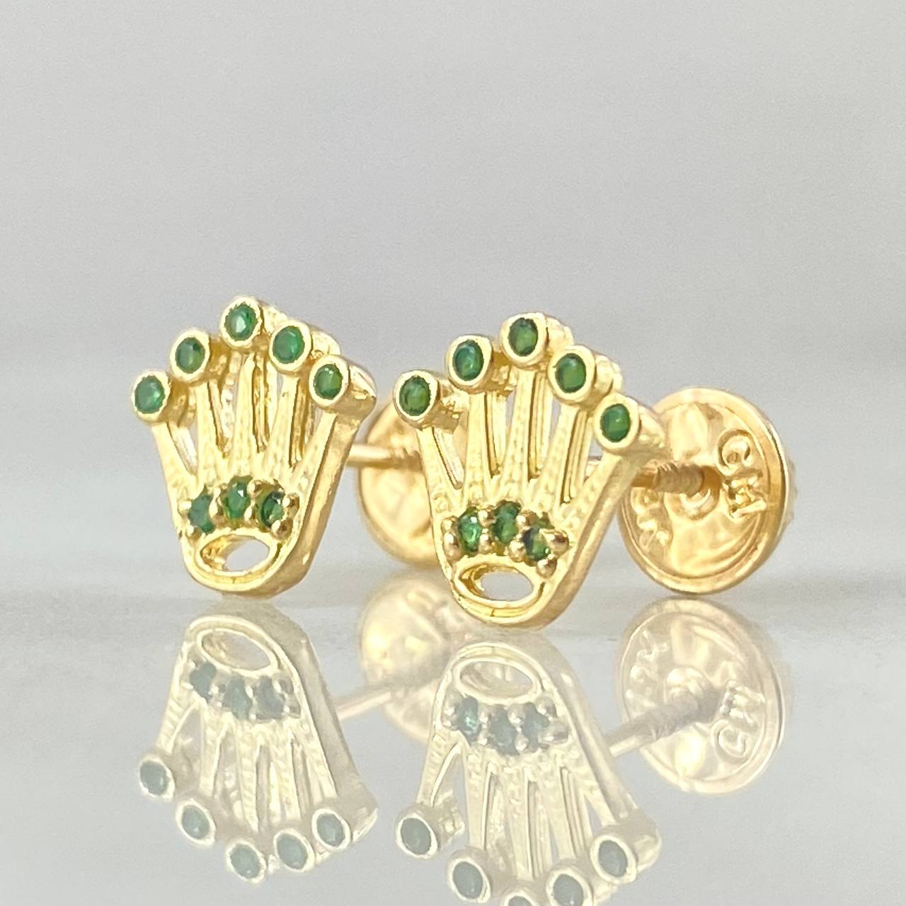 Topos Silueta Corona 1.2gr / 0.8cm / Oro 18K