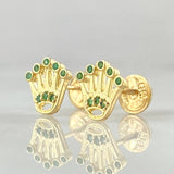 Topos Silueta Corona 1.2gr / 0.8cm / Oro 18K