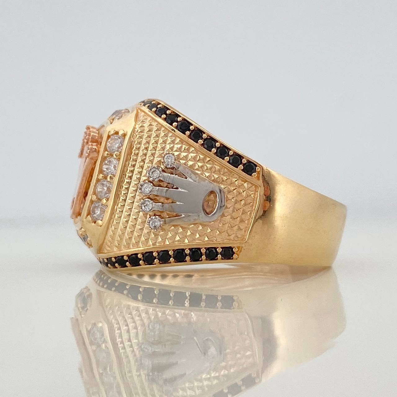 Anillo Corona 9.7 g / T 11 Tres Oros 18K
