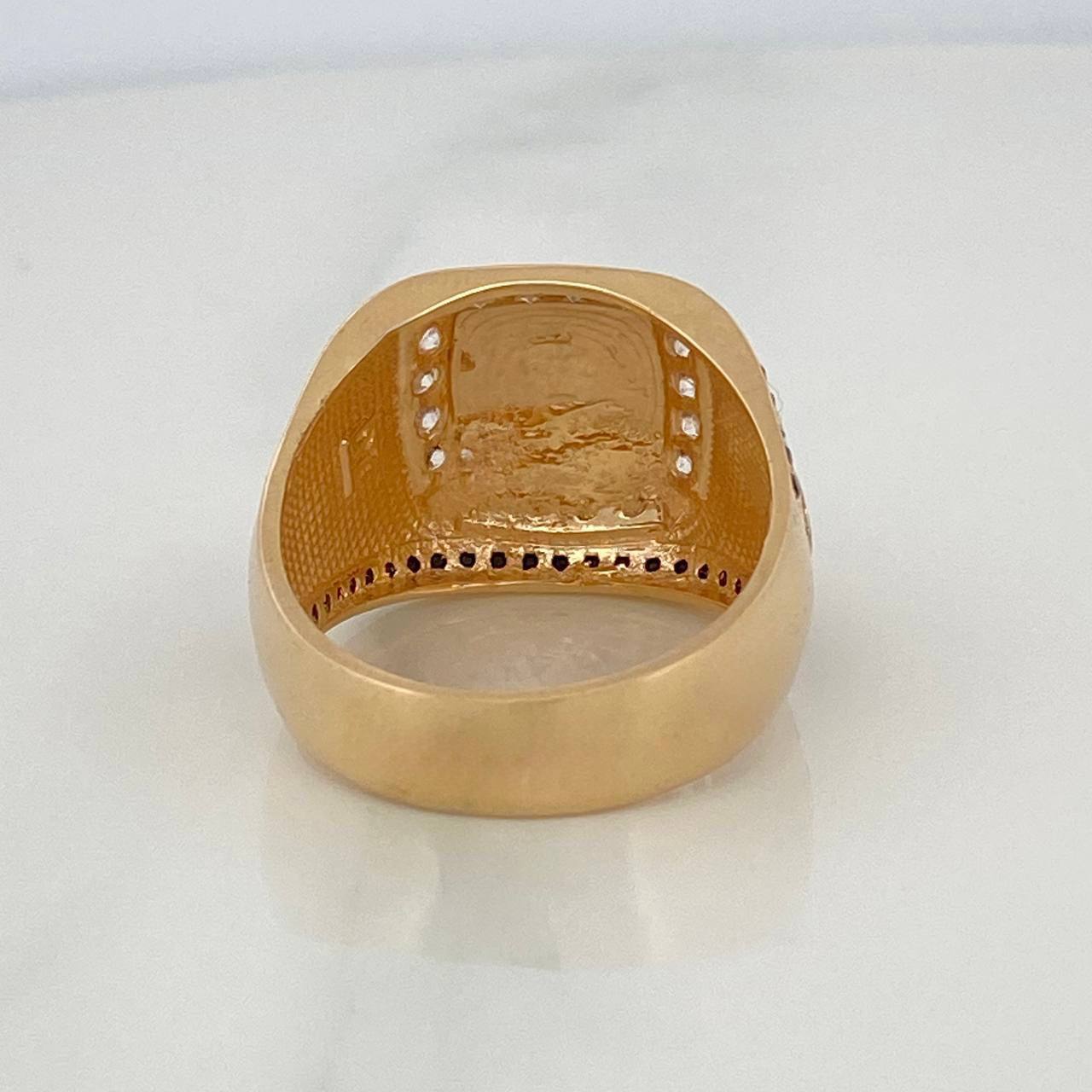 Anillo Corona 9.7 g / T 11 Tres Oros 18K