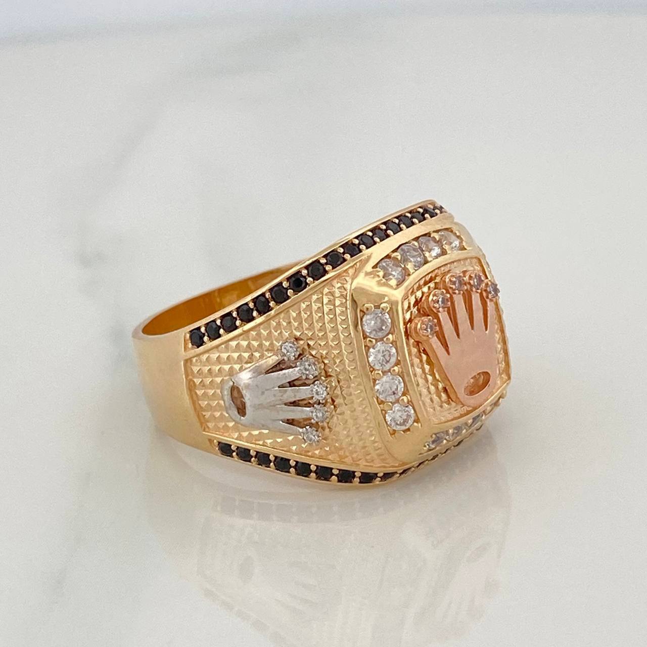 Anillo Corona 9.7 g / T 11 Tres Oros 18K