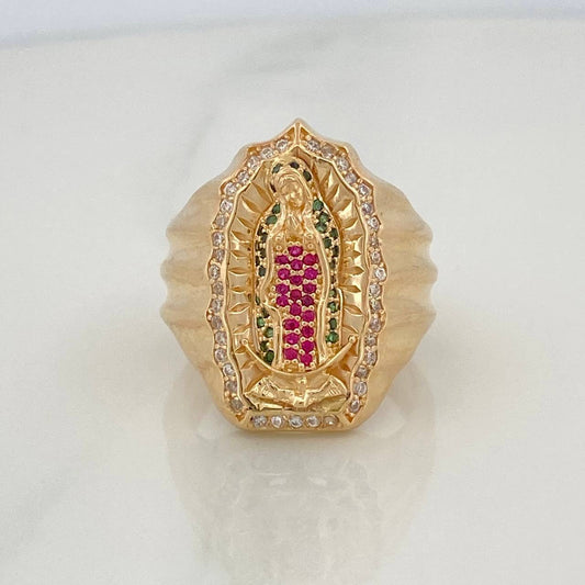 Anillo Virgen Guadalupe 12.3 g / T 10 1/4 Oro Amarillo 18K