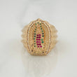 Anillo Virgen Guadalupe 7.45 g / T 8 1/4 Oro Amarillo 18K